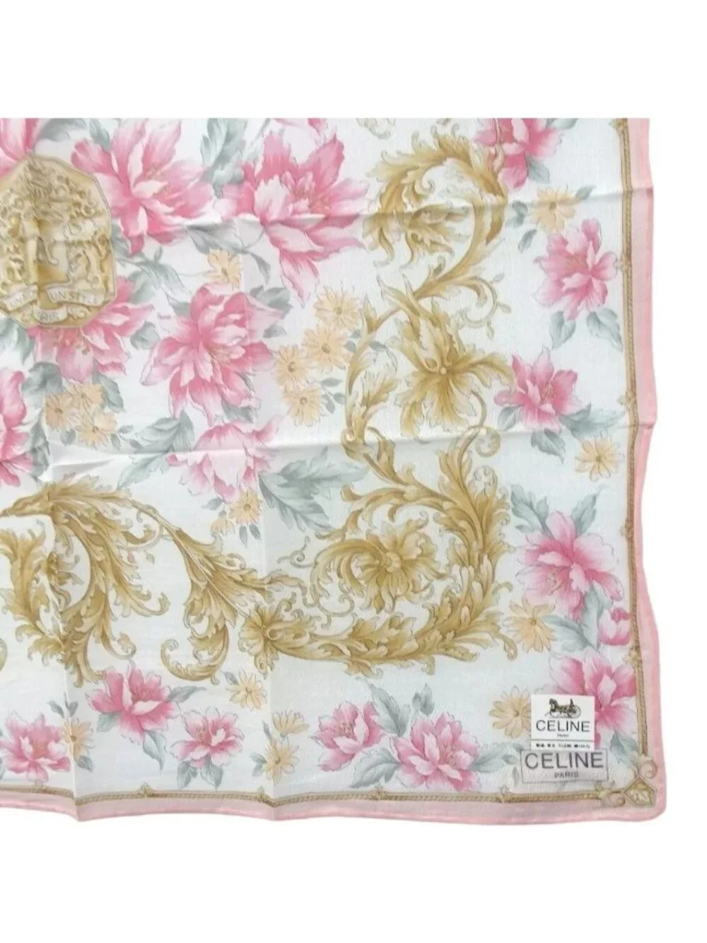 283151AF (S1) Celine Scarf Ivory Silk - Picture 4 of 7